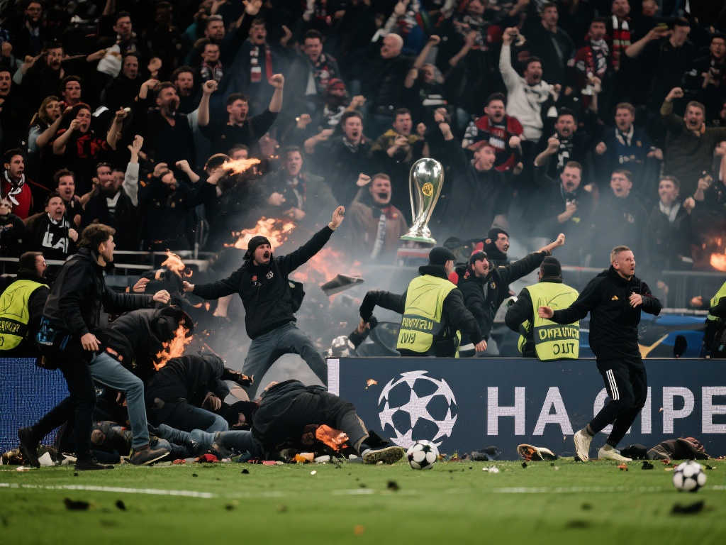 欧冠赛后冲突：约50名本菲卡球迷持棍棒攻击国米球迷所在酒店